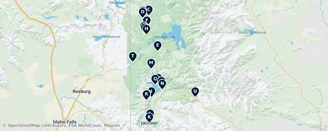 Map of Teton County