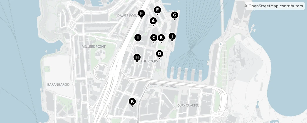Map of The Rocks