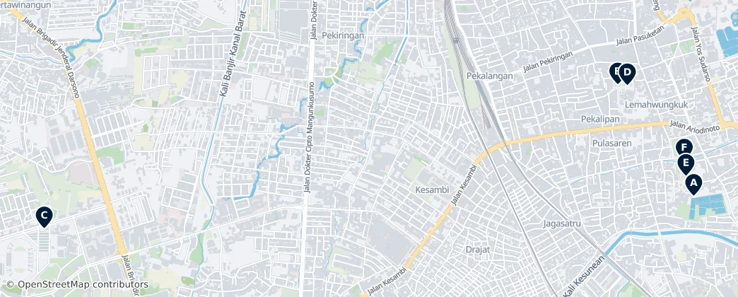 Map of Tjirebon