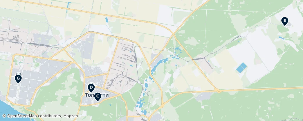 Map of Toljatti