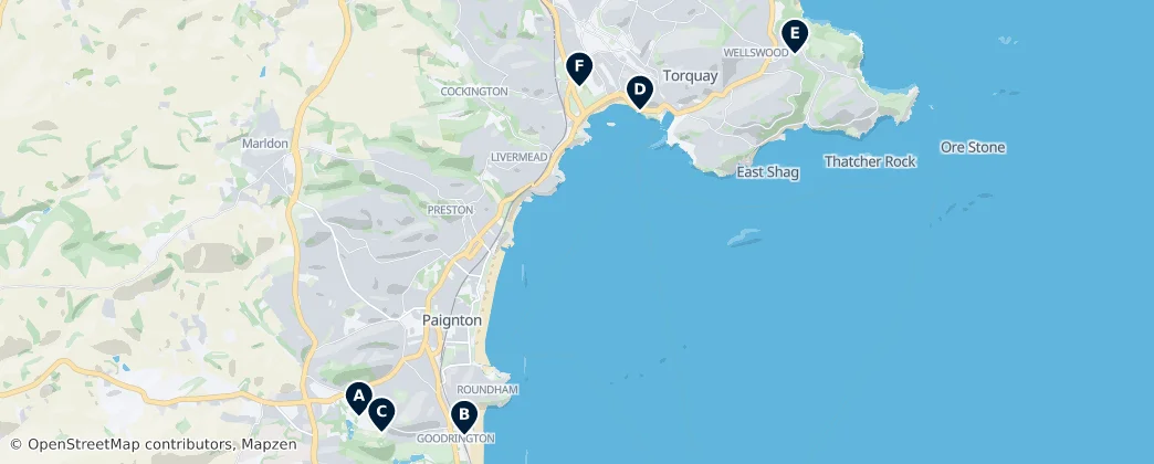 Map of Torbay