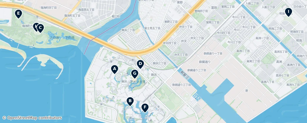 Map of Urayasu
