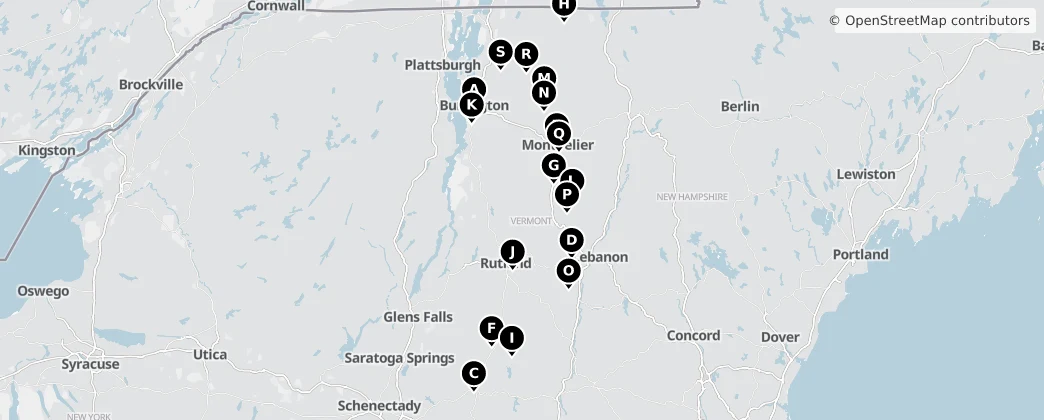 Map of Vermont