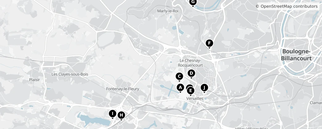 Map of Arrondissement Versailles