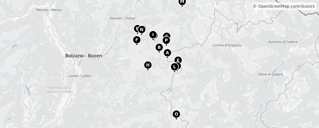 Map of Westliche Dolomiten