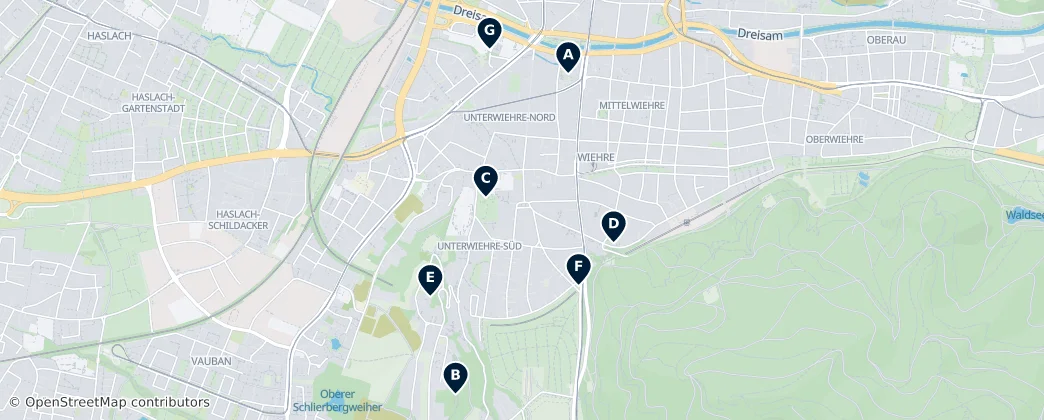 Map of Wiehre