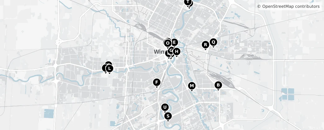 Map of Winnipeg