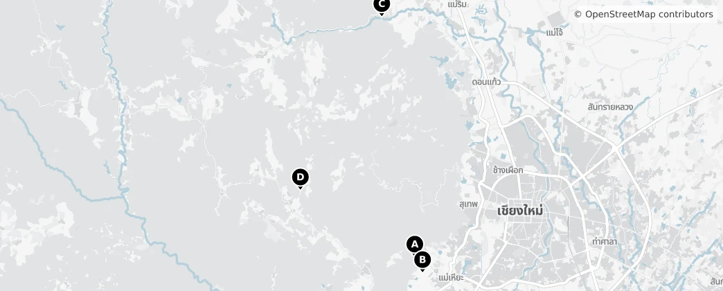 Map of Doi Suthep-Pui National Park