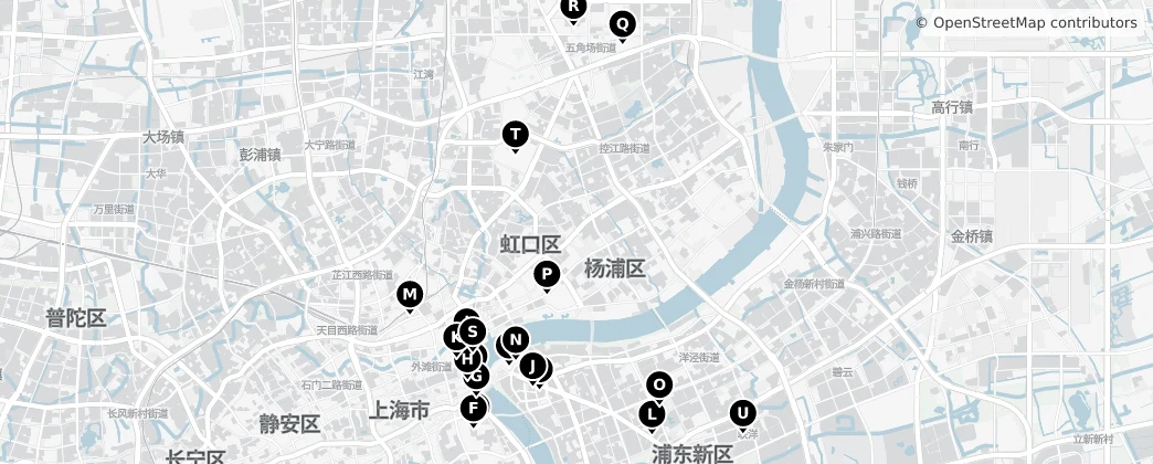 Map of Yangpu
