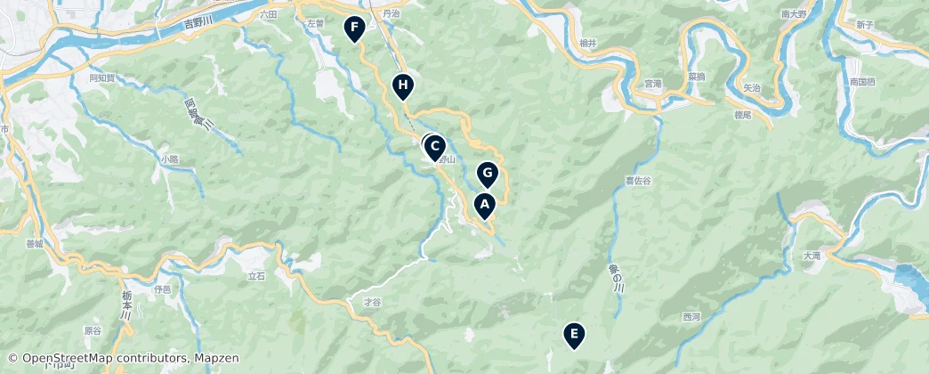 Map of Yoshino