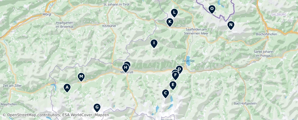 Map of Zell am See