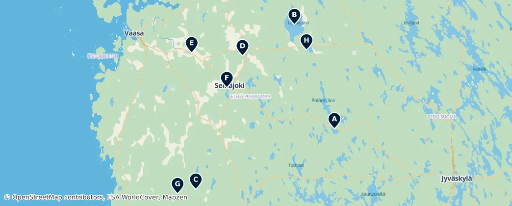 Map of Zuid-Oost-Botnië