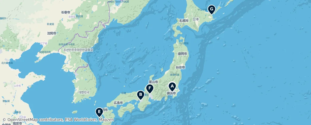 Map of Japan