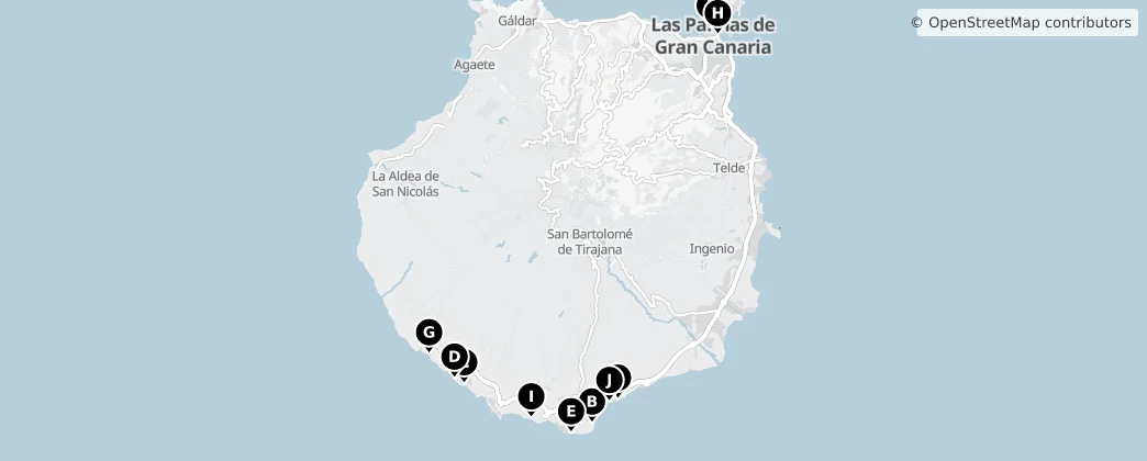 Map of Gran Canaria