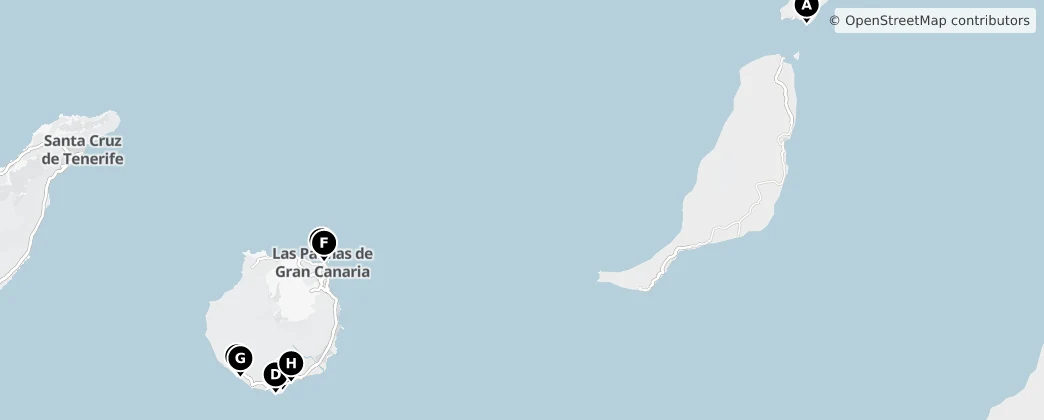 Map of Las Palmas