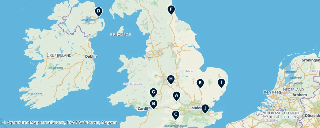 Map of United Kingdom