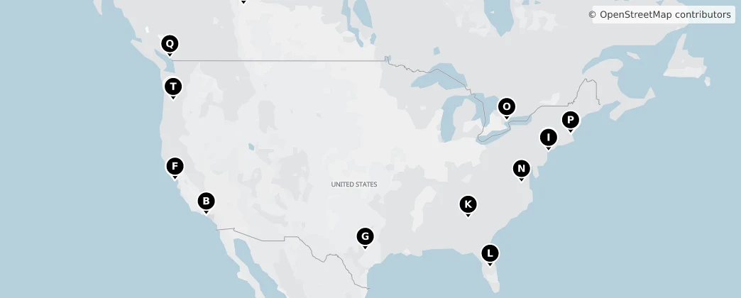 Map of North America