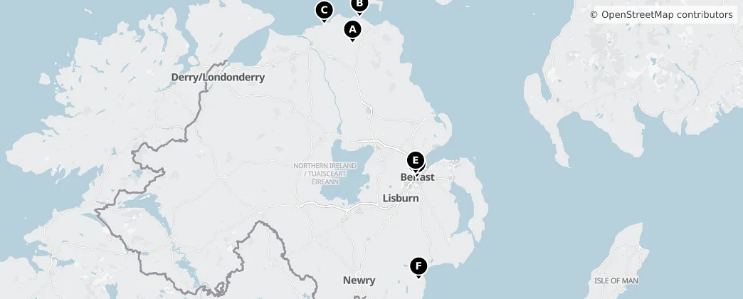 Map of Northern Ireland