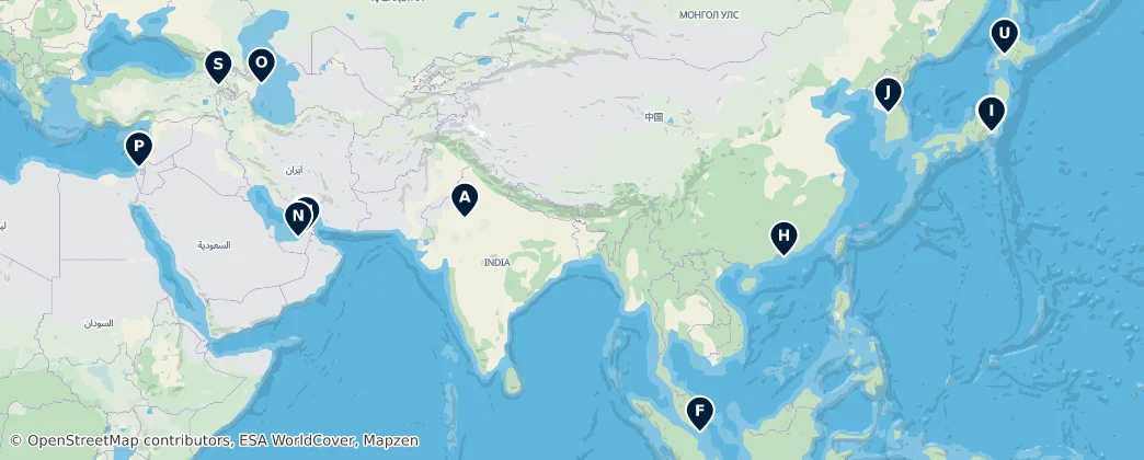 Map of Asia