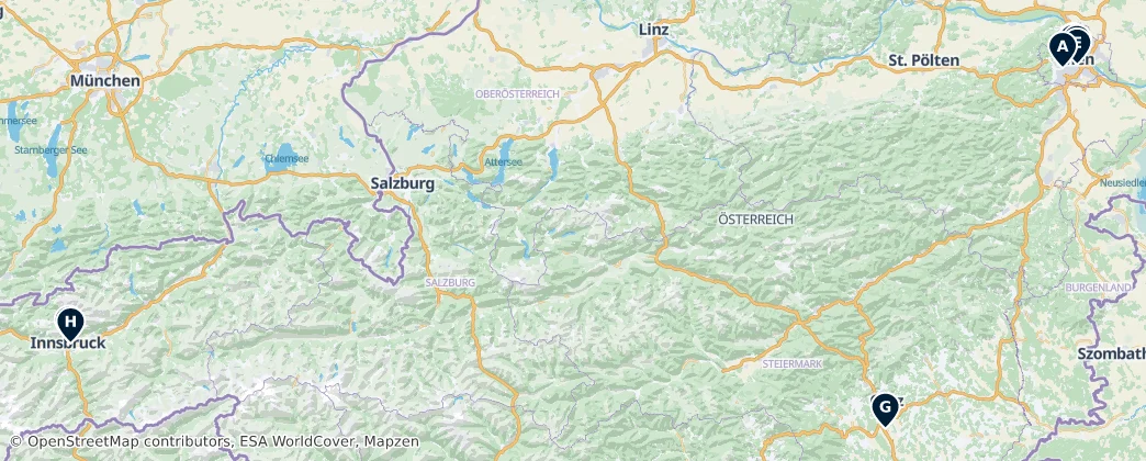 Map of Austria
