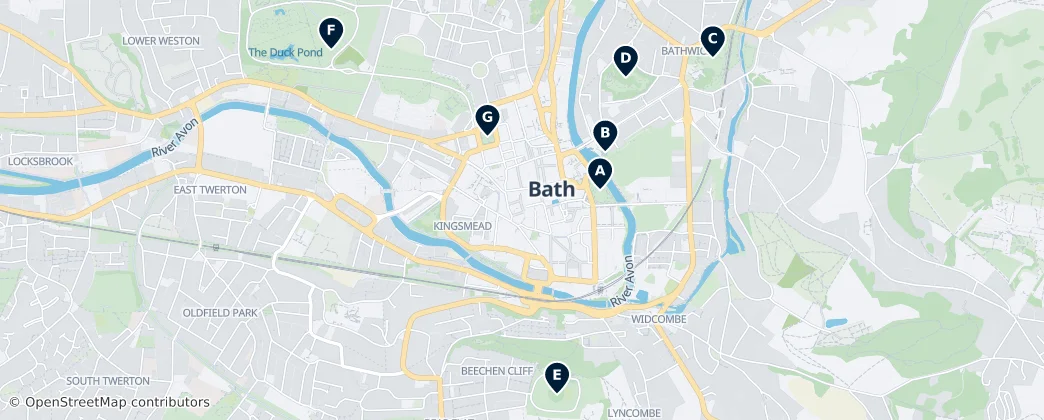 Map of Bath