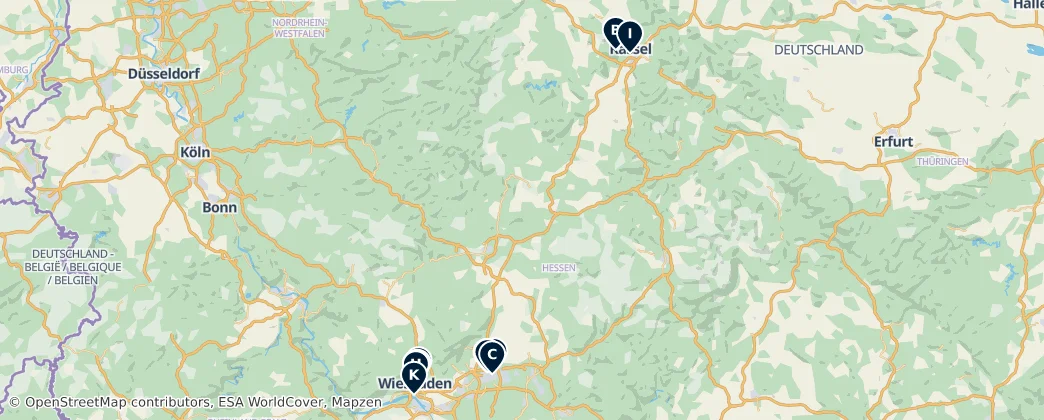Map of Hesse
