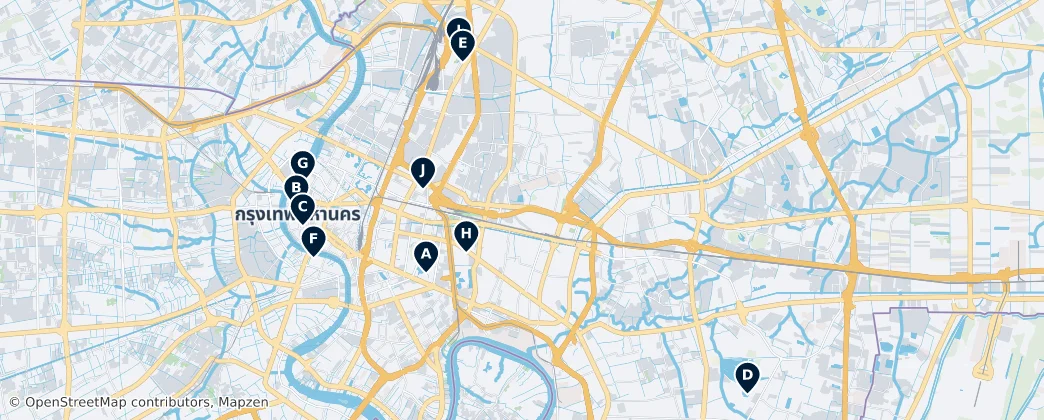 Map of Bangkok