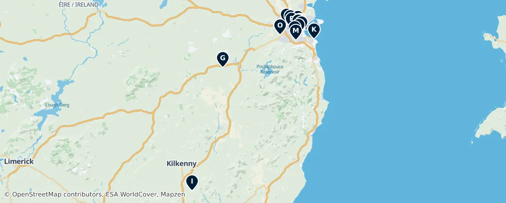 Map of Leinster