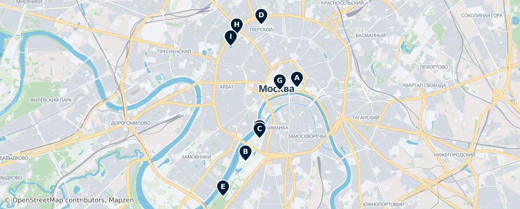 Map of Moscow