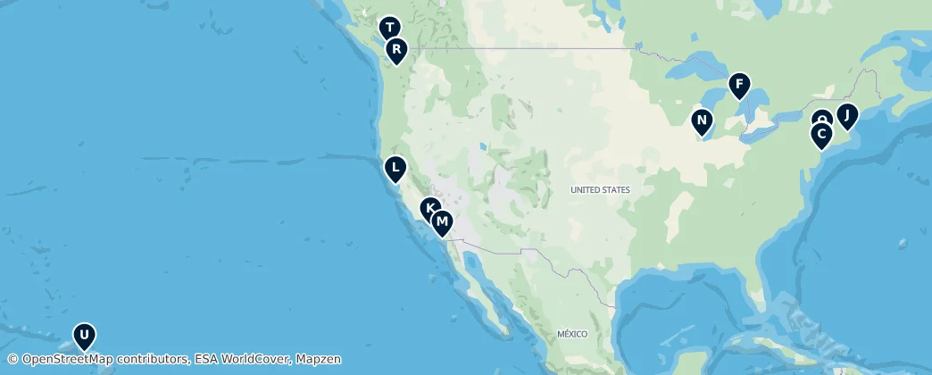 Map of North America