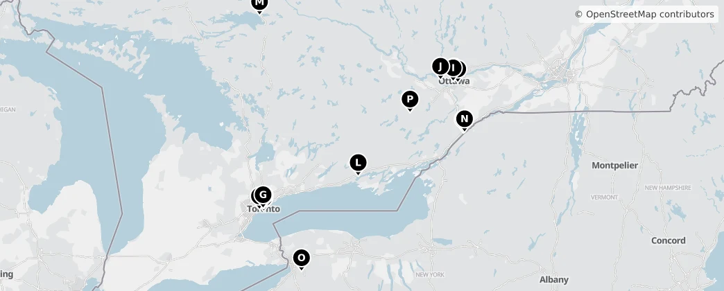 Map of Ontario