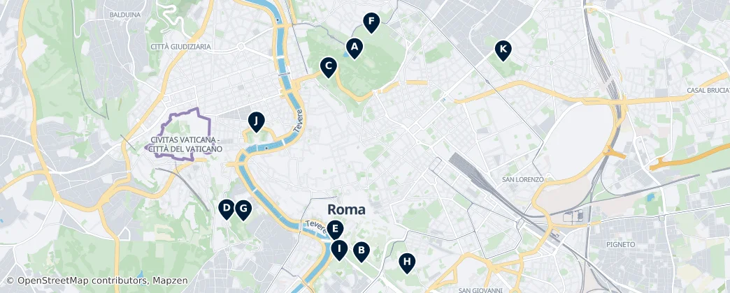 Map of Rome