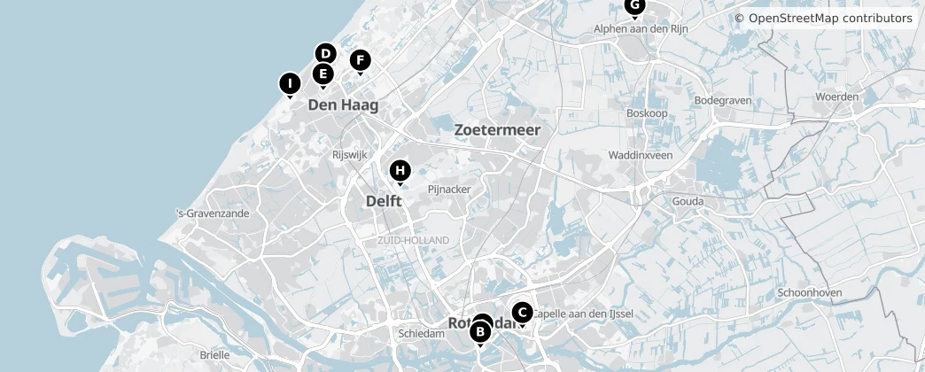 Map of South Holland