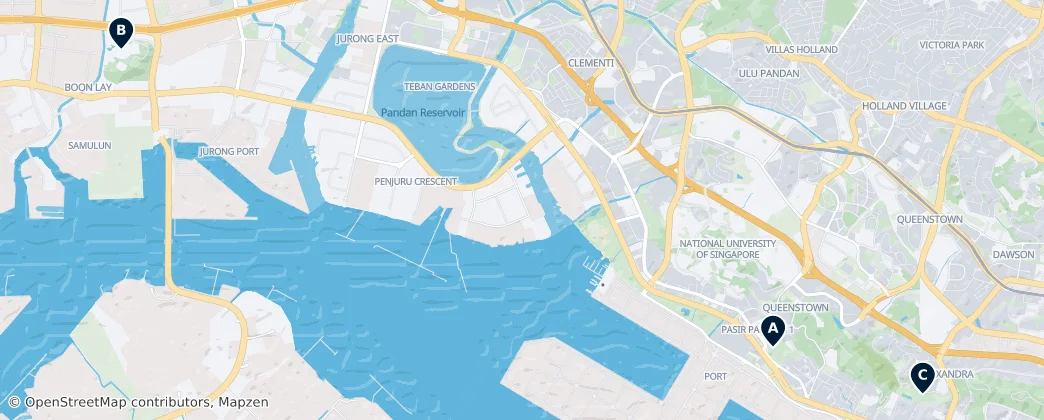 Map of South West Community Development Council