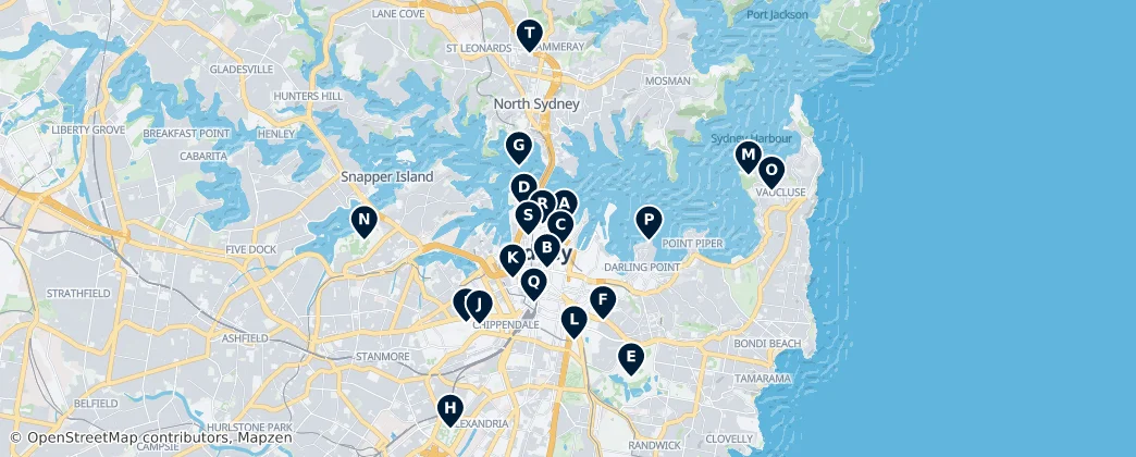 Map of Sydney