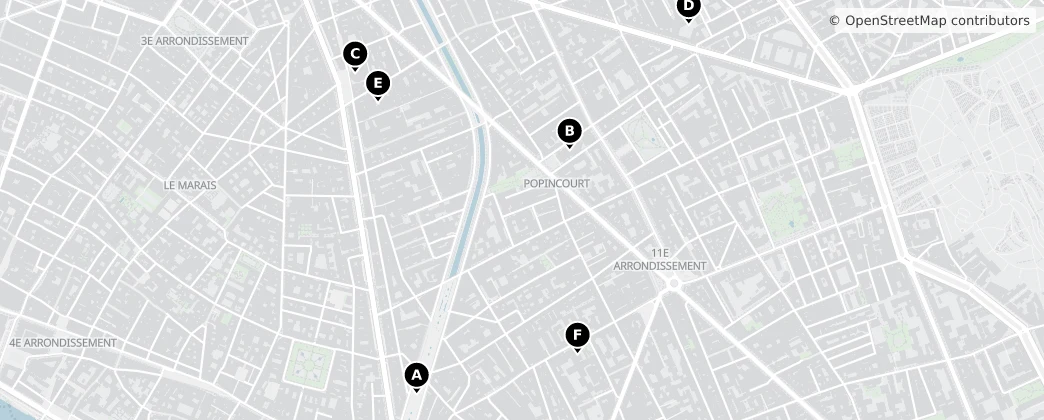 Map of 11. dzielnica Paryża