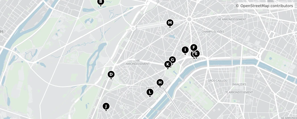 Map of 16. dzielnica Paryża