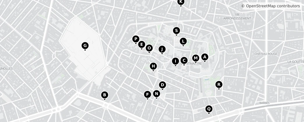 Map of 18. dzielnica Paryża
