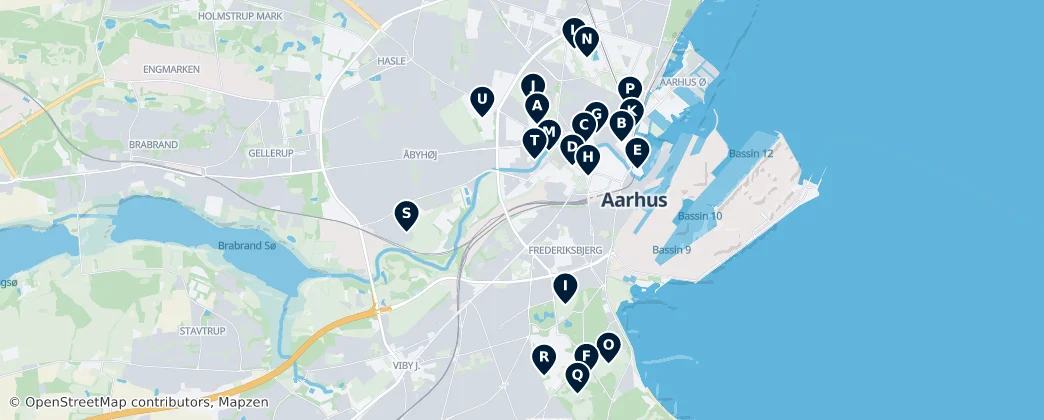 Map of Aarhus