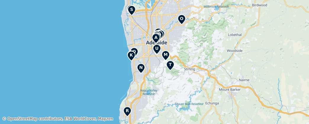 Map of Adelaide