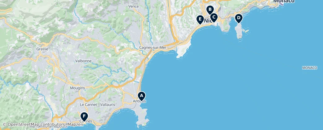 Map of Alpy Nadmorskie