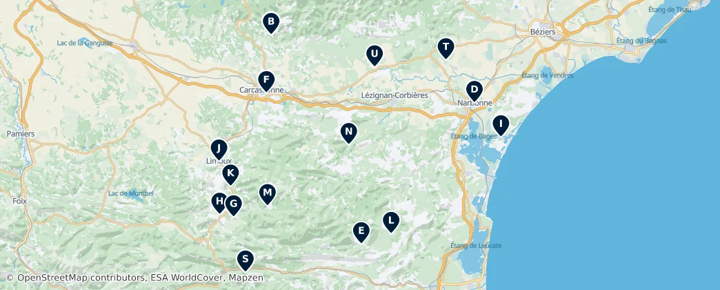 Map of Aude