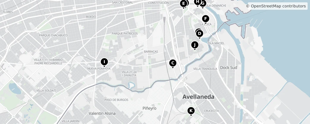 Map of Avellaneda