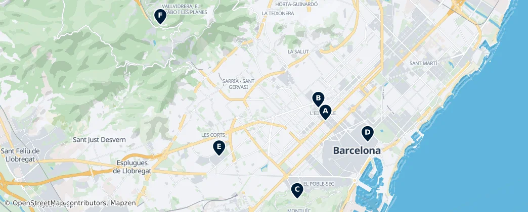 Map of Barcelona