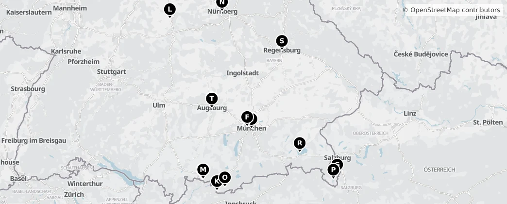 Map of Bawaria