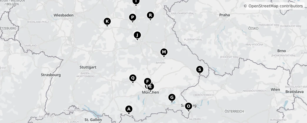 Map of Bawaria
