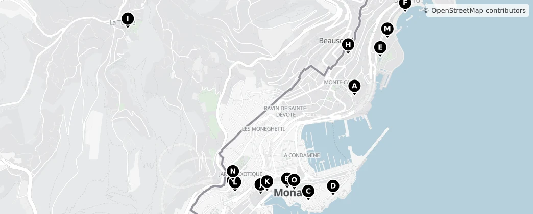 Map of Beausoleil