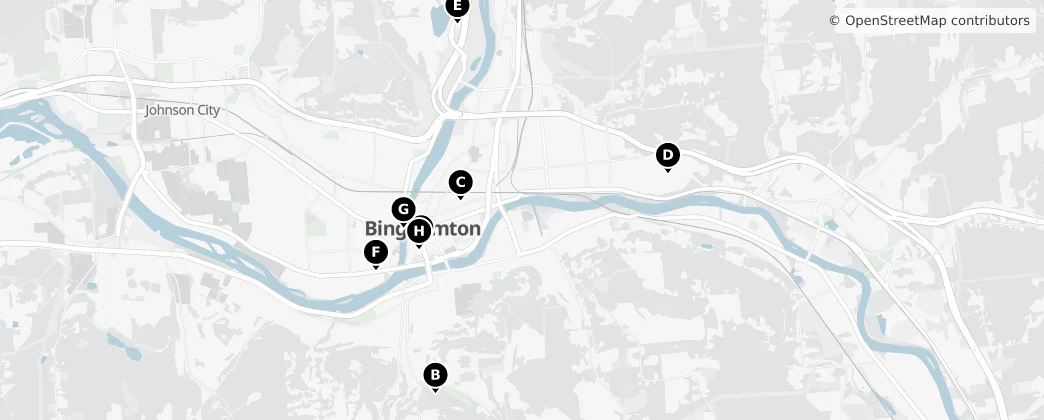 Map of Binghamton