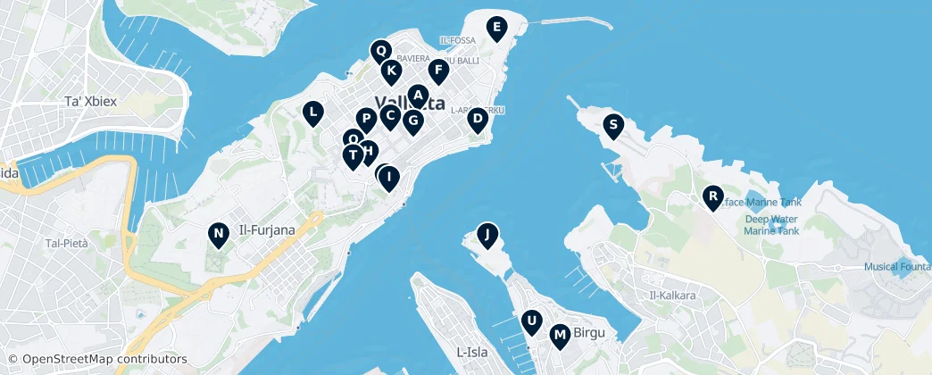 Map of Birgu