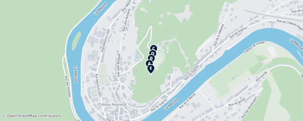 Map of Bogny-sur-Meuse